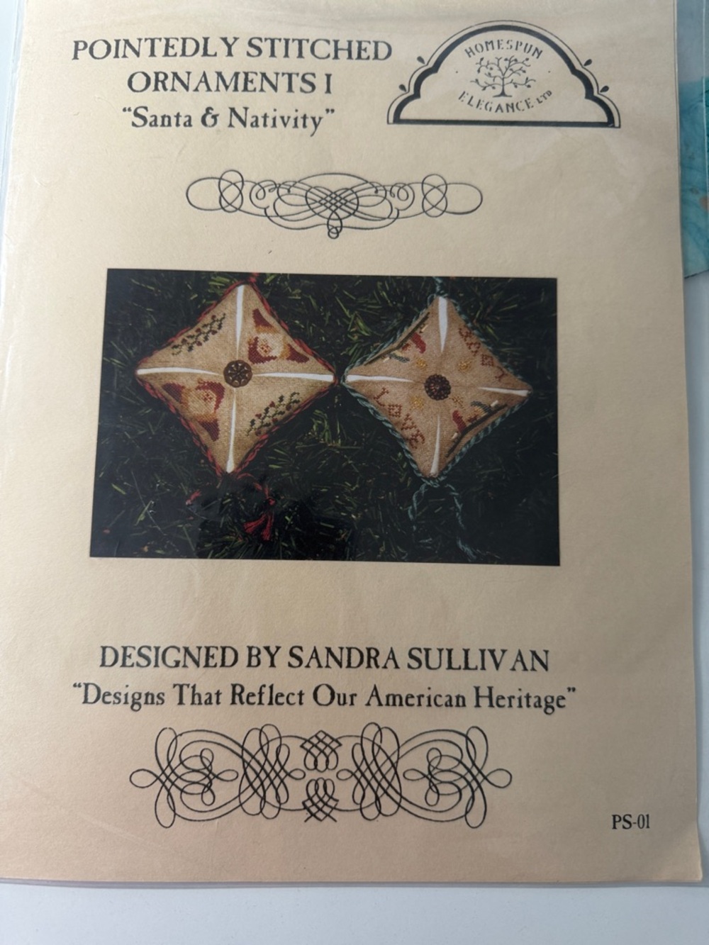 Pattern cross stitch Santa Nativity by Sandra Sullivan